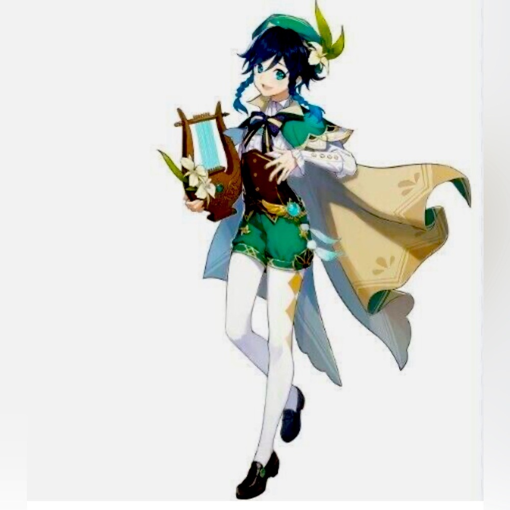 Genshin Impact- Venti - cosplay costume. Pre-owned size xs